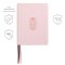Lsb, Handy Size, Inside Column Reference, Paste-Down Pink Faux Leather Hope Blooms, Red Letter