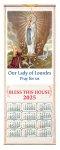 Lourdes Apparition Wood Scroll Calendar