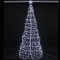 1.8m White Twinkling Icicle Spiral Tree with 535 LEDs