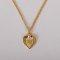 18" Gold Over Sterling Silver Dove Heart Necklace