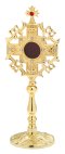 Gold Plated Reliquary with Stones H 24 cm