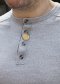 Gold Large St Christopher Pendant with Diamond Cut Edge