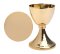 Gold Plated Chalice with Paten H 19.5 cm