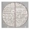 Pack of 2 baubles Newsprint