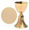 Gold Plated Chalice with Paten H 18.5 cm