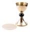 Golden Plated Chalice with Paten H 20 cm