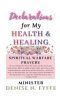 Declarations for My Health & Healing
