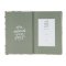 Lichen Gray Floral Faux Leather Hardcover King James Version Bible - Psalm 23:3