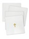 Set of 4 Poly Cotton with Gold Cross