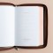 CSB Personal Size Bible, Holman Handcrafted Collection, Zipper Closure, Marbled Tan Premium Calfskin