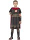 Roman Soldier Costume, Black with Tunic, Attached Cape, Arm & Leg Cuffs Medium (Age 7-9)