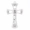 6" Baby Girl Pewter Cross