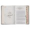 KJV Study Bible LP Faux Leather, Two-tone Black and Gray