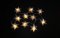 10 Frosted Origami Star Garland