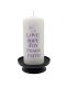 Love, Hope, Joy, Peace, Faith - Pillar Candle