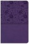 KJV Large Print Compact Reference Bible, Purple LeatherTouch