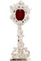 Nickel Plated Reliquary H 22 cm