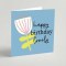 Happy Birthday (Blue) Greeting Card