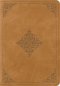 ESV Large Print Bible (TruTone, Nubuck Caramel, Fleur-de-lis Design)
