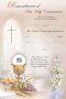 Symbolic Church Window Pink Communion Certificate