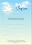 Baptism Certificate - Dove & Clouds - Child - Pack of 10