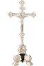Nickel Plated Altar Cross H 35 cm