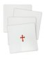 Set of 4 Poly Cotton with Red Cross