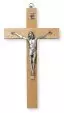 Pear Wood Crucifix  8 inch
