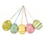 Handmade Needle Felt Easter Eggs (Bag of 5) Hanging Easter Decoration
