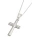 Silver Medium Plain Cross Pendant