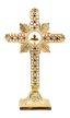 Golden Plated Cross with Stones H 25 cm
