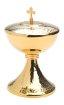 Golden Plated Ciborium H 19.5 cm