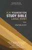 KJV, Foundation Study Bible, Large Print, Hardcover, Red Letter, Thumb Indexed, Comfort Print
