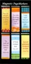 God's Love Never Fails Magnetic Page Markers - Pack of 6