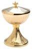 Gold Plated Ciborium H 17 cm