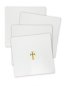 Set of 4 Poly Cotton with Gold Cross