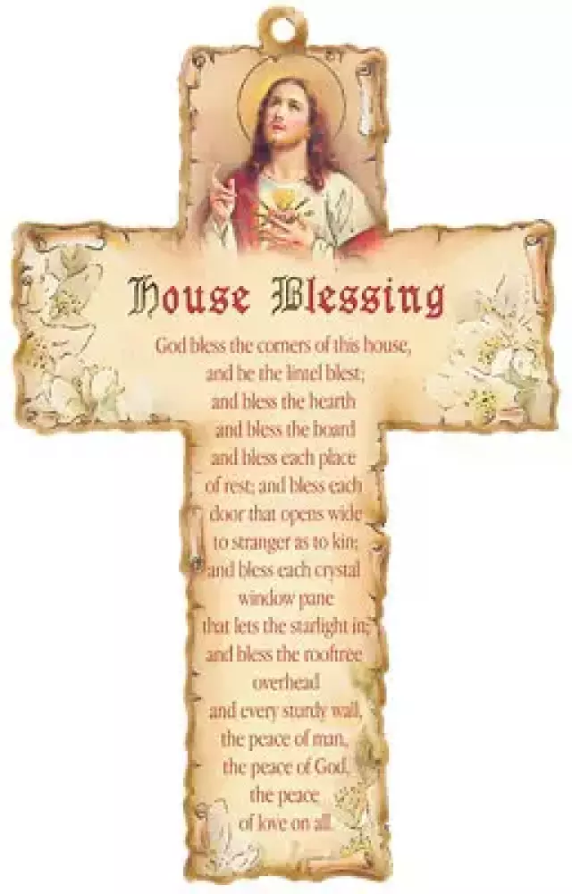 Wood Cross 6 inch/House Blessing