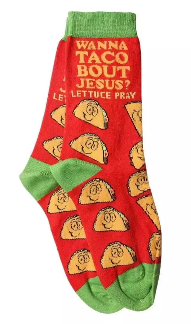 Wanna Taco About Jesus Socks