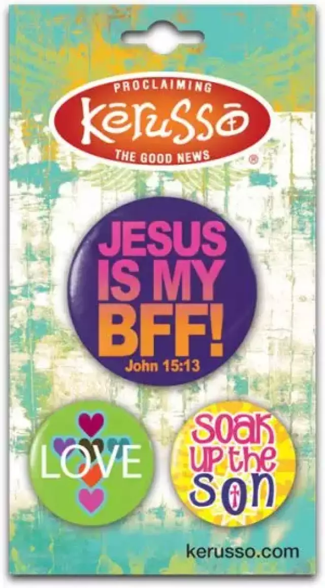 Jesus is my BFF Badges - Set of 3