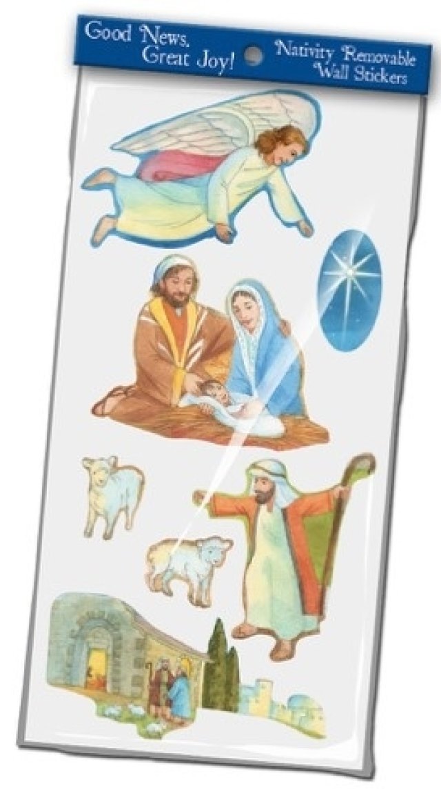 Good News Great Joy Removable Wall Sticker Nativity Set