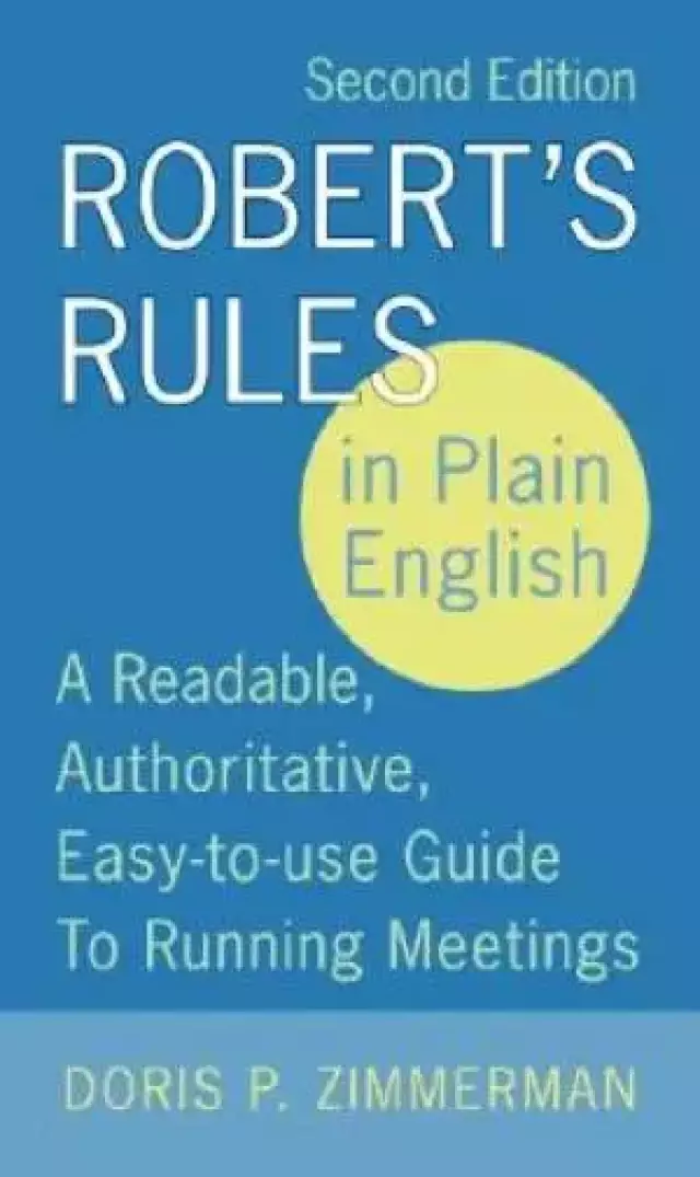 Robert's Rules In Plain English