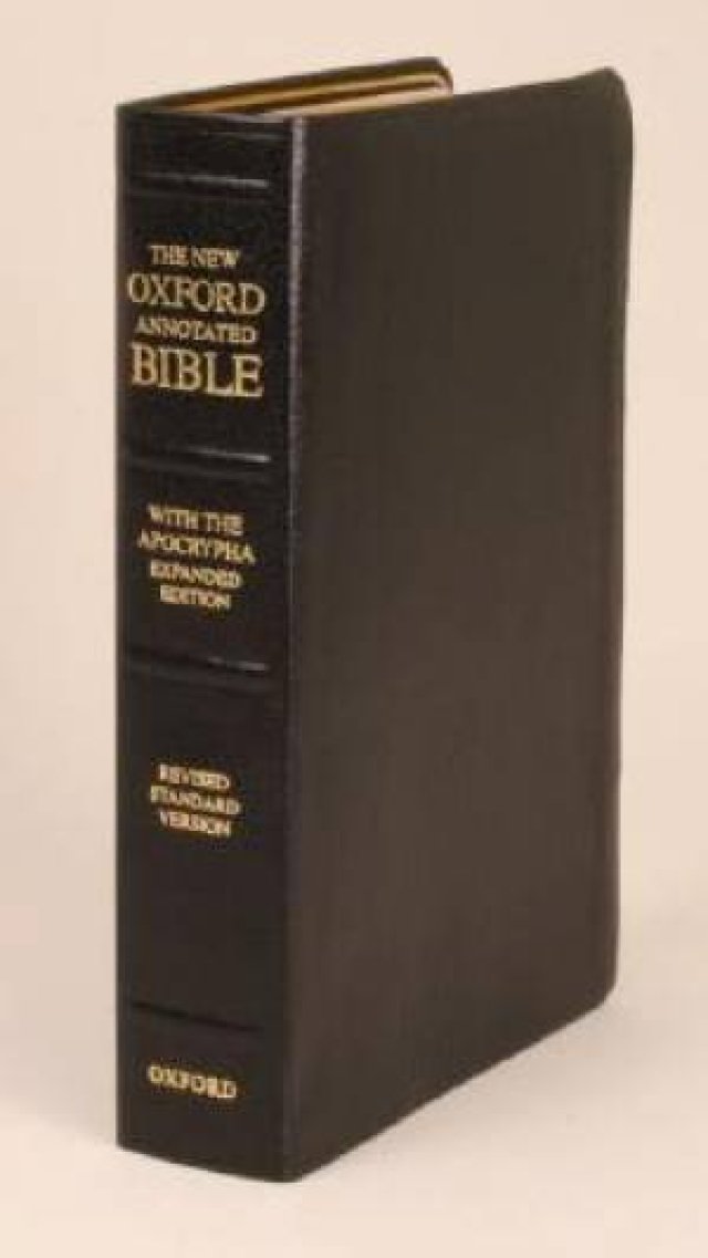 RSV New Oxford Annotated Bible With Apocrypha Expanded Leather Black