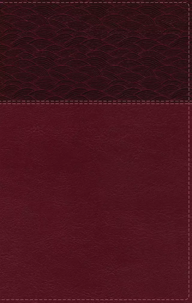 NASB, Thinline Bible, Large Print, Leathersoft, Burgundy, Red Letter, 2020 Text, Comfort Print