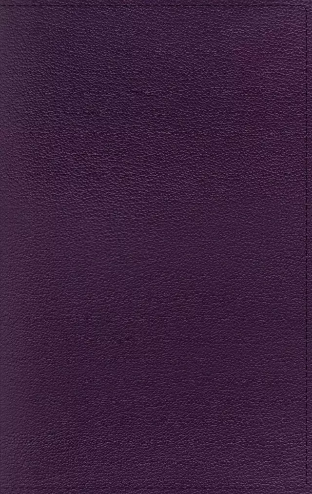 Nrsv, Personal Size Large Print Bible with Apocrypha, Premium Goatskin Leather, Purple, Premier Collection, Printed Page Edges, Comfort Print