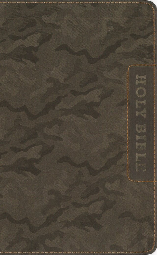 Niv, Boys' Bible, Leathersoft, Brown Camo, Thumb Indexed Tabs, Comfort