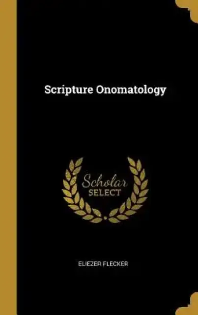 Scripture Onomatology