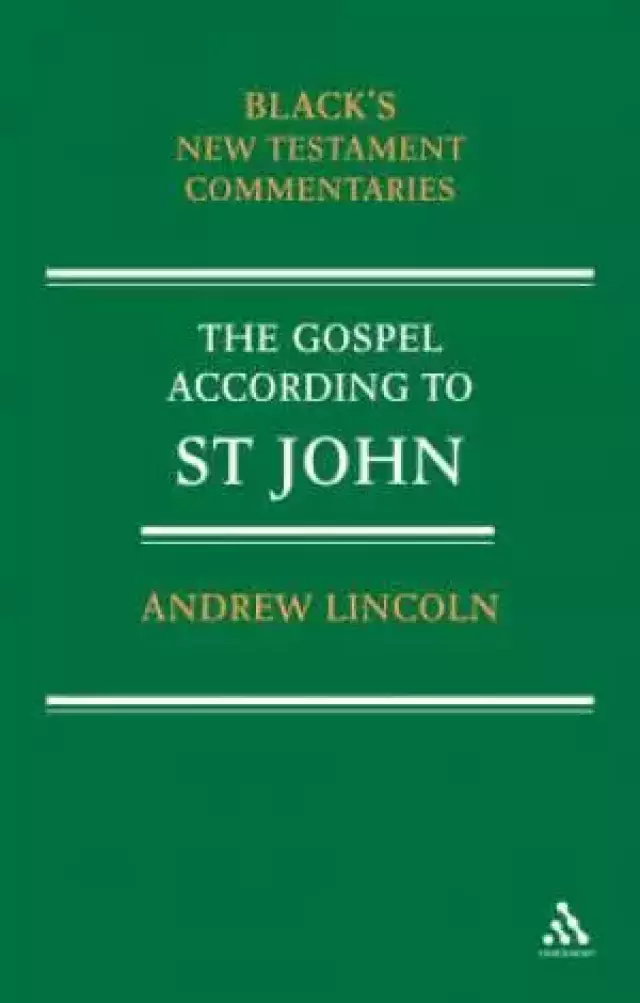 John : Black's New Testament Commentaries 