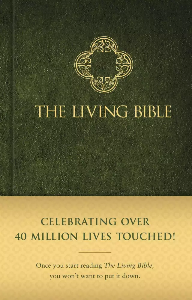 The Living Bible, Paraphrase Bible, Green, Hardback, Bible Reading Plan, Colour Maps, Topical Concordance