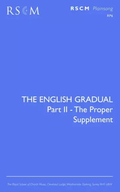 The English Gradual Supplement