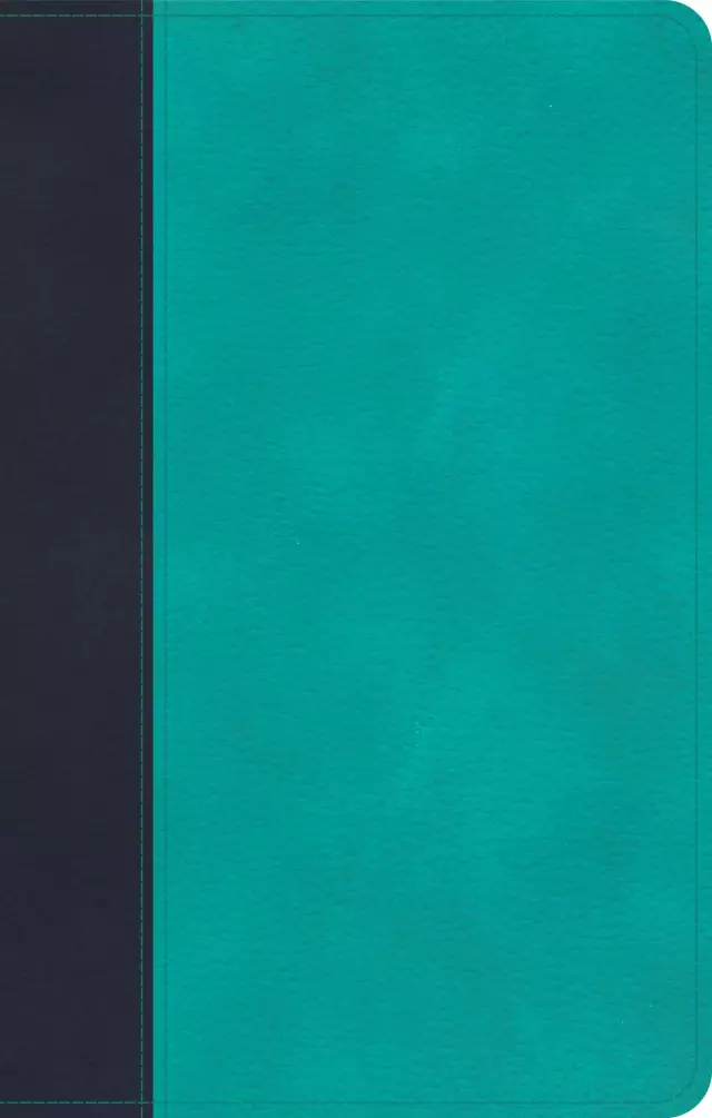 CSB Personal Size Bible, Navy/Teal LeatherTouch